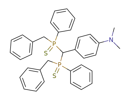 Benzenamine,
4-[bis[phenyl(phenylmethyl)phosphinothioyl]methyl]-N,N-dimethyl-