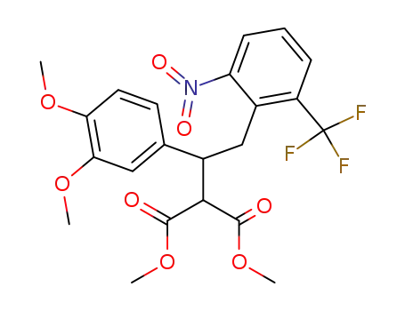 2-[1-(3,4-Dimethoxy-phenyl)-2-(2-nitro-6-trifluoromethyl-phenyl)-ethyl]-malonic acid dimethyl ester