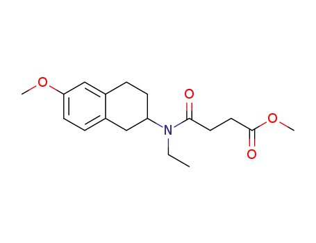 N-ethyl-1,2,3,4-tetrahydro-N-<3-(methoxycarbonyl)propionyl>-6-methoxy-2-naphthylamine