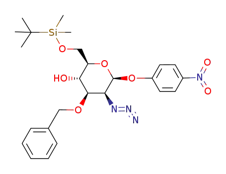 p-nitrophenyl 2-azido-3-O-benzyl-6-O-tert-butyldimethylsilyl-2-deoxy-β-D-mannopyranoside