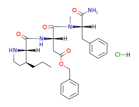L-Phenylalaninamide,trans-3-propyl-L-prolyl-L-a-aspartyl-Na-methyl-,phenylmethyl ester, monohydrochloride (9CI)