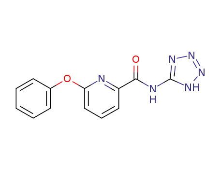 Molecular Structure of 83282-58-0 (N-(5-tetrazolyl)-6-phenoxy-2-pyridinecarboxamide)
