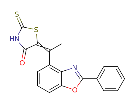5-(1-(2-Phenyl-4-benzoxazolyl)ethylidene)-2-thioxo-4-thiazolidinone