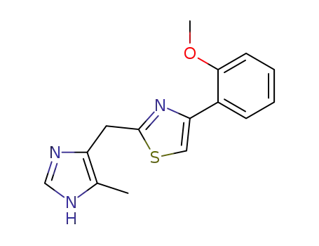 4-(2-Methoxyphenyl)-2-((5-methyl-1H-imidazol-4-yl)methyl)thiazole