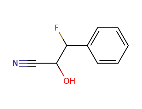 Molecular Structure of 79963-86-3 (Benzenepropanenitrile,  -bta--fluoro--alpha--hydroxy-)