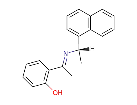 Molecular Structure of 77383-02-9 (2-{1-[(E)-(S)-1-Naphthalen-1-yl-ethylimino]-ethyl}-phenol)