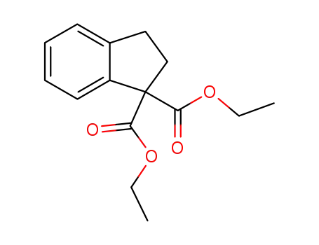 Molecular Structure of 115860-31-6 (1H-Indene-1,1-dicarboxylic acid, 2,3-dihydro-, diethyl ester)