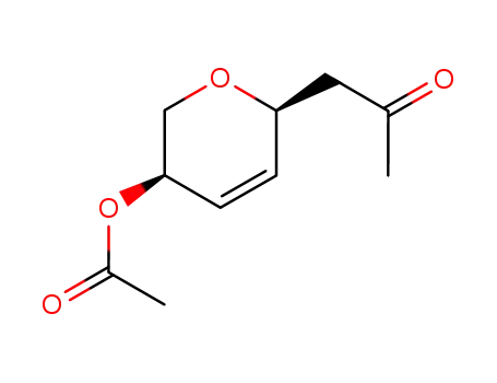 (2R-cis)-1-(5-acetoxy-5,6-dihydro-2H-pyran-2-yl)-2-propanone