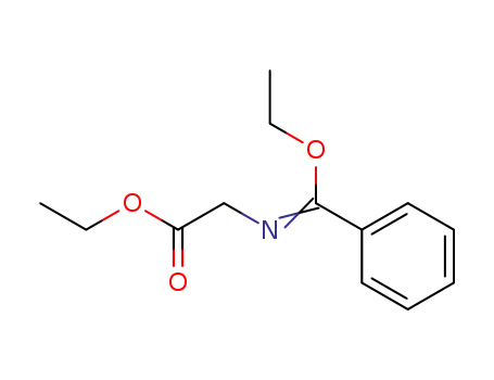 Molecular Structure of 15926-45-1 (Glycine, N-(ethoxyphenylmethylene)-, ethyl ester)