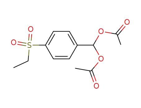 1-ethanesulfonyl-4-diacetoxymethyl-benzene