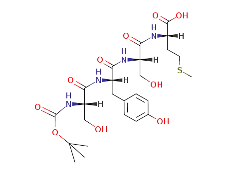 L-Methionine,
N-[N-[N-[N-[(1,1-dimethylethoxy)carbonyl]-L-seryl]-L-tyrosyl]-L-seryl]-