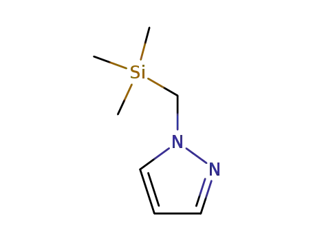 Molecular Structure of 92525-04-7 (1H-Pyrazole, 1-[(trimethylsilyl)methyl]-)