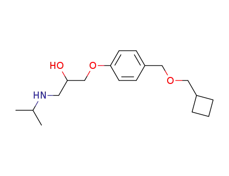 2-Propanol,
1-[4-[(cyclobutylmethoxy)methyl]phenoxy]-3-[(1-methylethyl)amino]-