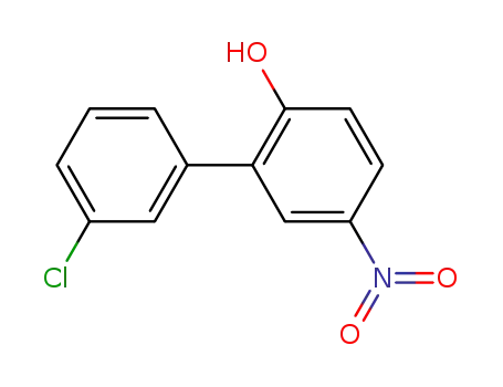 Molecular Structure of 79287-43-7 (3'-Chloro-5-nitro-biphenyl-2-ol)