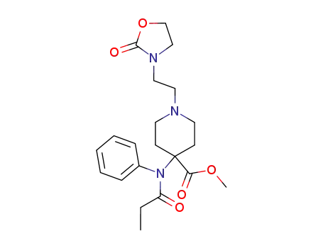 N-(phenyl)-N-[1-(2-(2,3,4,5-tetrahydro-2-oxo-oxazol-3-yl)ethyl)-4methoxycarbonyl-4-piperidinyl]-propanamide