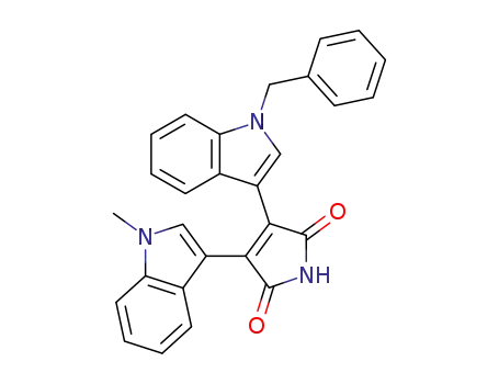 1H-Pyrrole-2,5-dione,
3-(1-methyl-1H-indol-3-yl)-4-[1-(phenylmethyl)-1H-indol-3-yl]-