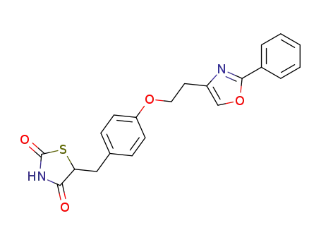 2,4-Thiazolidinedione,
5-[[4-[2-(2-phenyl-4-oxazolyl)ethoxy]phenyl]methyl]-