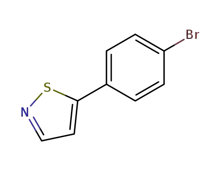 Molecular Structure of 49602-97-3 (5-(4-BROMOPHENYL) ISOTHIAZOLE)