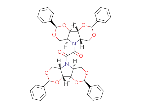 1,2-Bis-((2R,4aS,5aS,8R,9aR,9bR)-2,8-diphenyl-hexahydro-bis[1,3]dioxino[5,4-b;4',5'-d]pyrrol-5-yl)-ethane-1,2-dione