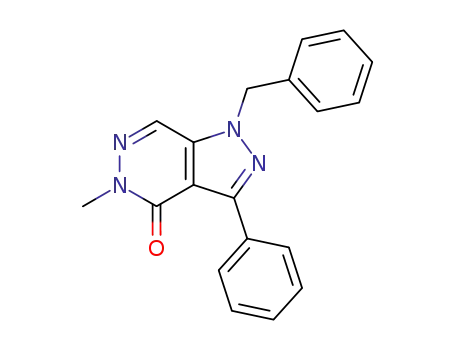 4H-Pyrazolo[3,4-d]pyridazin-4-one,
1,5-dihydro-5-methyl-3-phenyl-1-(phenylmethyl)-