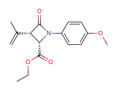 cis-1-p-Methoxyphenyl-3-isopropenyl-4-ethoxycarbonylazetidinone