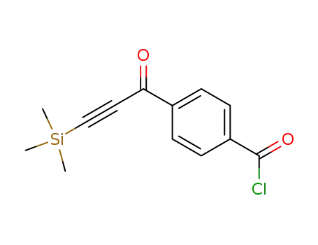 Molecular Structure of 141238-53-1 (Benzoyl chloride, 4-[1-oxo-3-(trimethylsilyl)-2-propynyl]-)