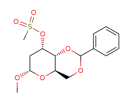 methyl 4,6-O-benzylidene-2-deoxy-3-O-mesyl-α-D-altropyranoside