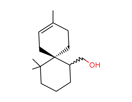 Molecular Structure of 88802-81-7 (Spiro[5.5]undec-8-ene-1-methanol, 5,5,9-trimethyl-)