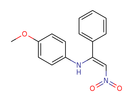 Benzenemethanamine, N-(4-methoxyphenyl)-a-(nitromethylene)- cas  55577-67-8