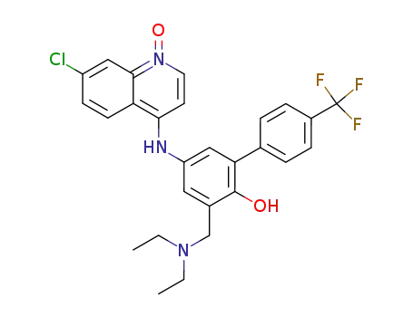 5-(7-Chloro-1-oxy-quinolin-4-ylamino)-3-diethylaminomethyl-4'-trifluoromethyl-biphenyl-2-ol