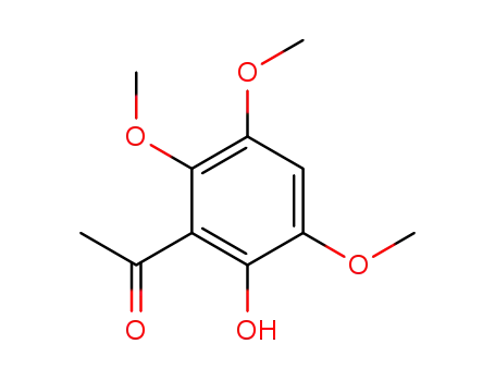 Molecular Structure of 72424-28-3 (Ethanone, 1-(2-hydroxy-3,5,6-trimethoxyphenyl)-)