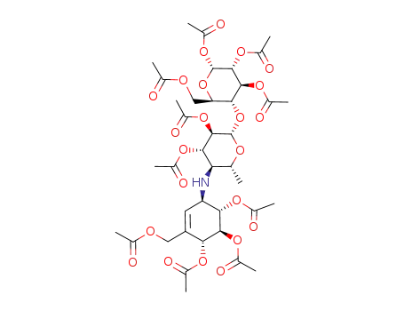 Molecular Structure of 85747-82-6 (AMylostatin XG Octaacetate)