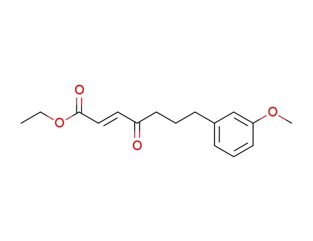 Molecular Structure of 145472-96-4 (ethyl 7-(3-methoxyphenyl)-4-oxo(E)-hept-2-enoate)