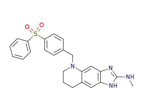 2-(methylamino)-N<sup>5</sup>-<4-(phenylsulfonyl)benzyl>-5,6,7,8-tetrahydro-1H-imidazo<4,5-g>quinoline