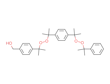 1-methyl-1-(4-hydroxymethylphenyl)ethyl 1-methyl-1-<4-<1-methyl-1-(1-methyl-1-phenylethylperoxy)ethyl>phenyl>ethyl peroxide