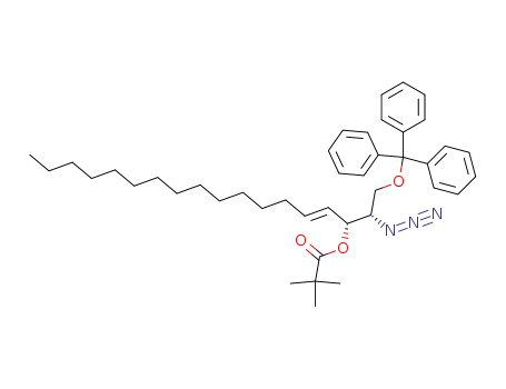 Molecular Structure of 114299-45-5 ((2S,3R,4E)-2-Azido-3-(pivaloyloxy)-1-(triphenylmethyloxy)-4-octadecen)