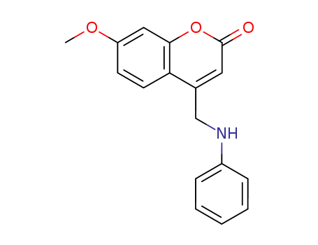 Molecular Structure of 79344-53-9 (4-Anilinomethyl-7-methoxycoumarin)