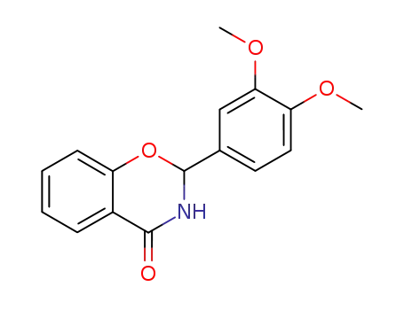 Molecular Structure of 52942-50-4 (2-(3,4-dimethoxyphenyl)-2,3-dihydro-4H-1,3-benzoxazin-4-one)