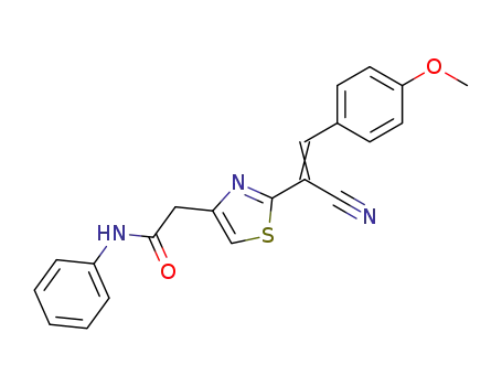 α-(4-phenylcarbamoylmethyl-2-thiazolyl)-p-chlorocinnamonitrile