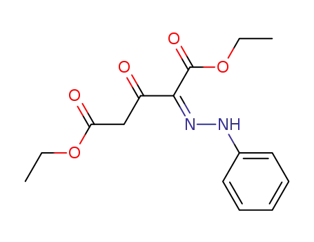 Molecular Structure of 148516-28-3 (Pentanedioic acid, 3-oxo-2-(phenylhydrazono)-, diethyl ester)