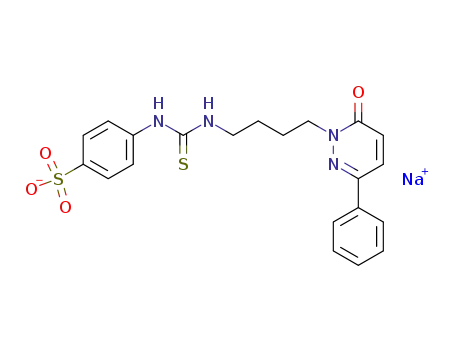 Sodium; 4-{3-[4-(6-oxo-3-phenyl-6H-pyridazin-1-yl)-butyl]-thioureido}-benzenesulfonate