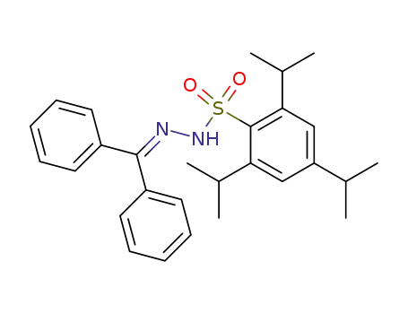 Molecular Structure of 75366-30-2 (Benzophenone 2,4,6-triisopropylbenzenesulphonyl hydrazone)