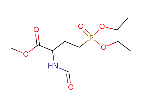 methyl D,L-2-formamido-4-(diethoxyphosphinyl)butanoate