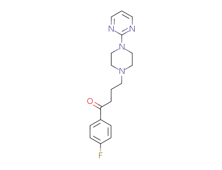 Molecular Structure of 801-12-7 (1-(4-fluoro-phenyl)-4-(4-pyrimidin-2-yl-piperazin-1-yl)-butan-1-one)