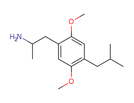 Molecular Structure of 89556-70-7 (1-(2,5-dimethoxy)-4-(2-methylpropyl)phenyl-2-aminopropane)