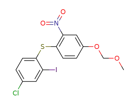 4-Chloro-2-iodo-1-[[4-(methoxymethoxy)-2-nitrophenyl]thio]benzene