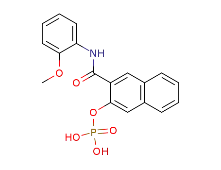 N-(2-メトキシフェニル)-3-(ホスホノオキシ)-2-ナフタレンカルボアミド