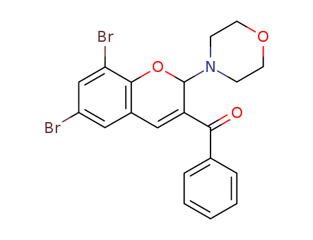 Methanone,[6,8-dibromo-2-(4-morpholinyl)-2H-1-benzopyran-3-yl]phenyl-