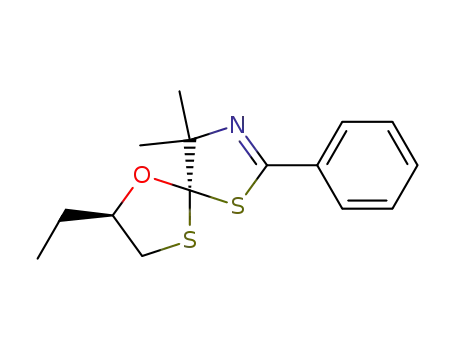 2-Ethyl-9,9-dimethyl-7-phenyl-1-oxa-4,6-dithia-8-azaspiro<4.4>non-7-en