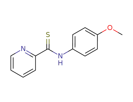 Molecular Structure of 13225-85-9 (2-Pyridinecarbothioamide, N-(4-methoxyphenyl)-)